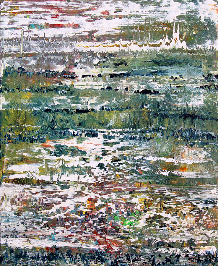Composition NC279, Akryl na plátně, 2015, 70 x 60   cm