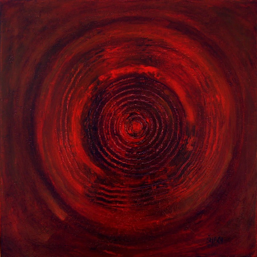 Red Ring, Akryl na plátně, 2015